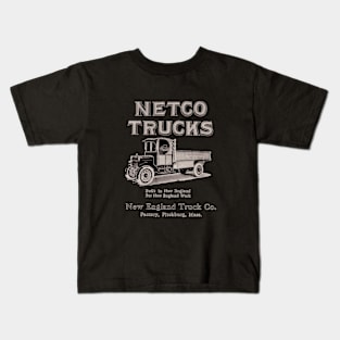 1920s Netco Trucks - Fitchburg Massachusetts Kids T-Shirt